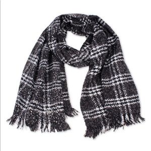 Michael Kors plaid wrap scarf
